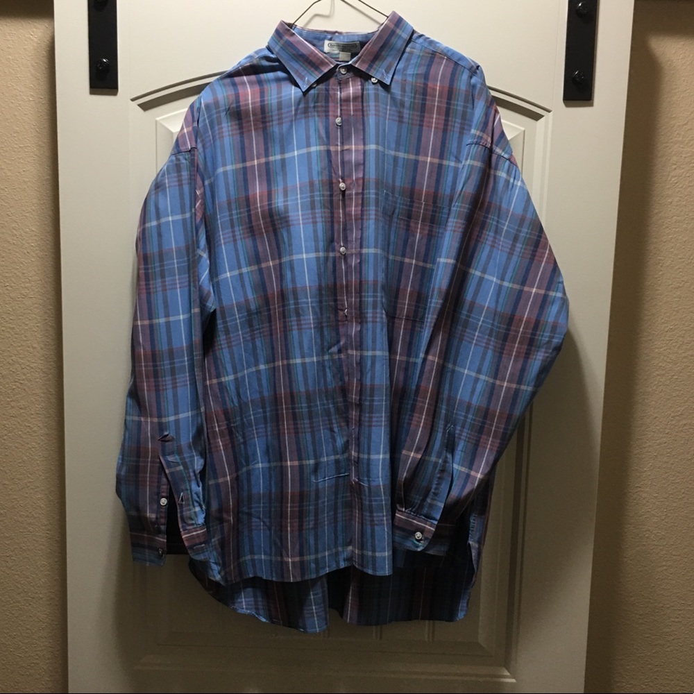 VINTAGE CACHAREL FLANNEL BUTTON DOWN SIZE XL